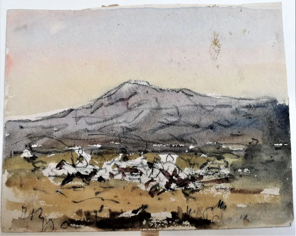 La poalele dealului, by Carol Szathmari, unspecified, 1874