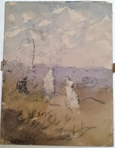 Schiță de peisaj, by Carol Szathmari