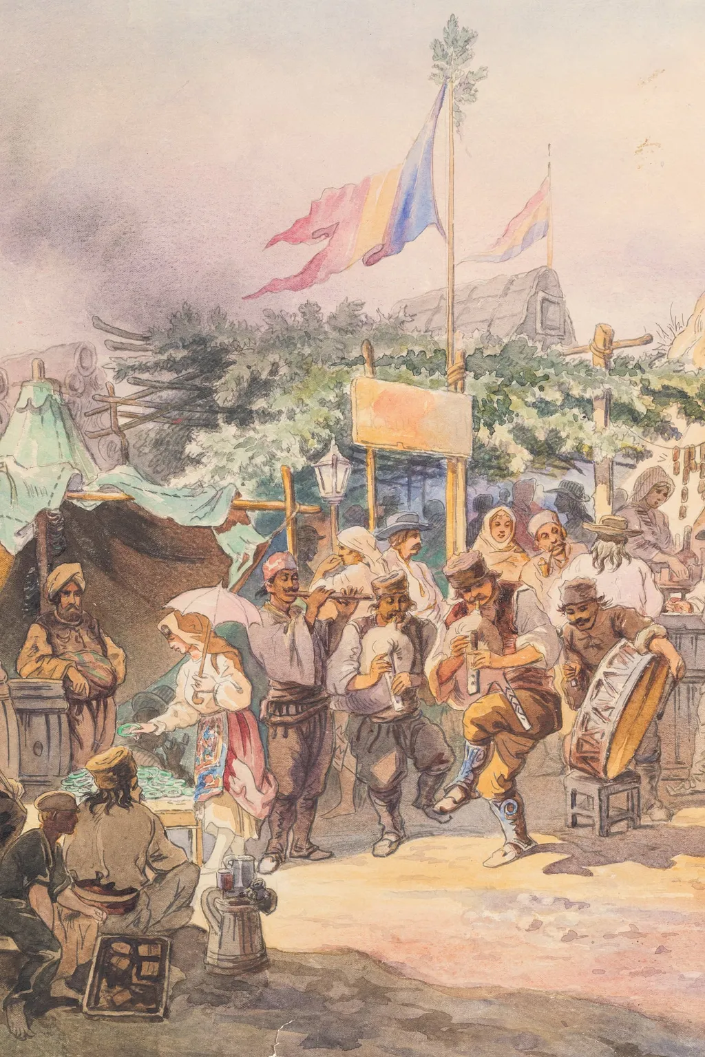 Bâlciul, by Carol Szathmary Popp, 1880