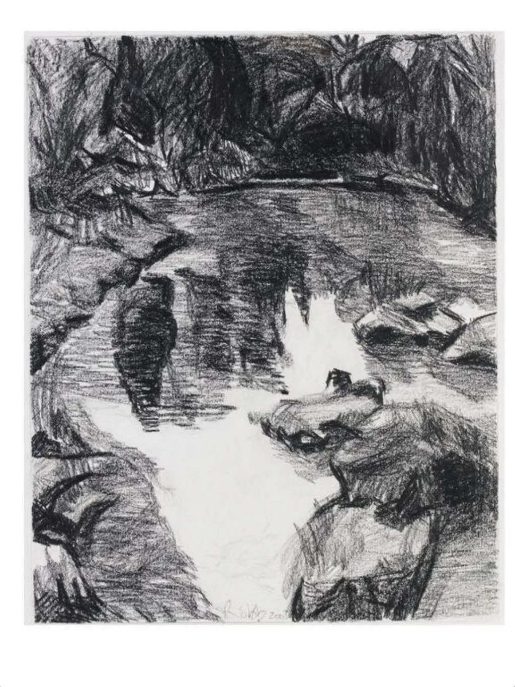 Hadrian's Lake, Tivoli, by Carole Robb, 2003