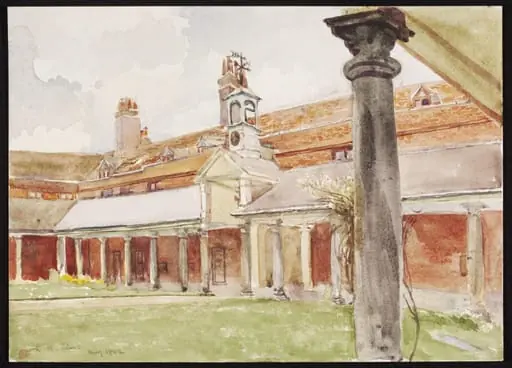 Quadrangle, Bromley College, by Caroline M. Ediss