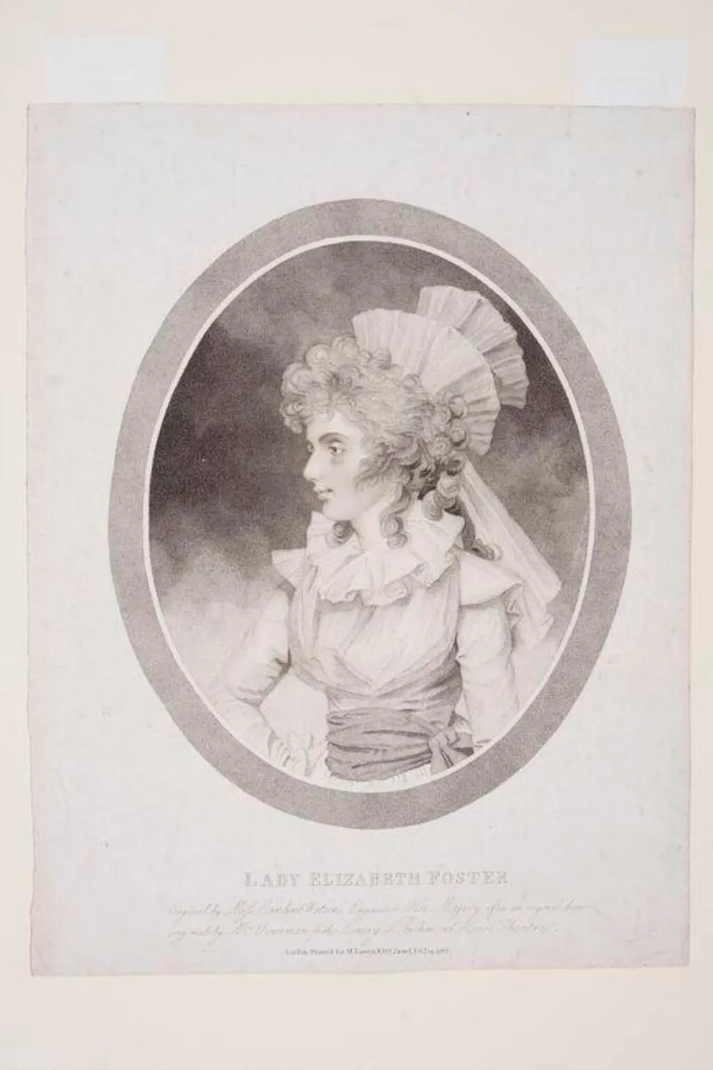 Portrait of Lady Elizabeth Foster, by Caroline Watson, 1788