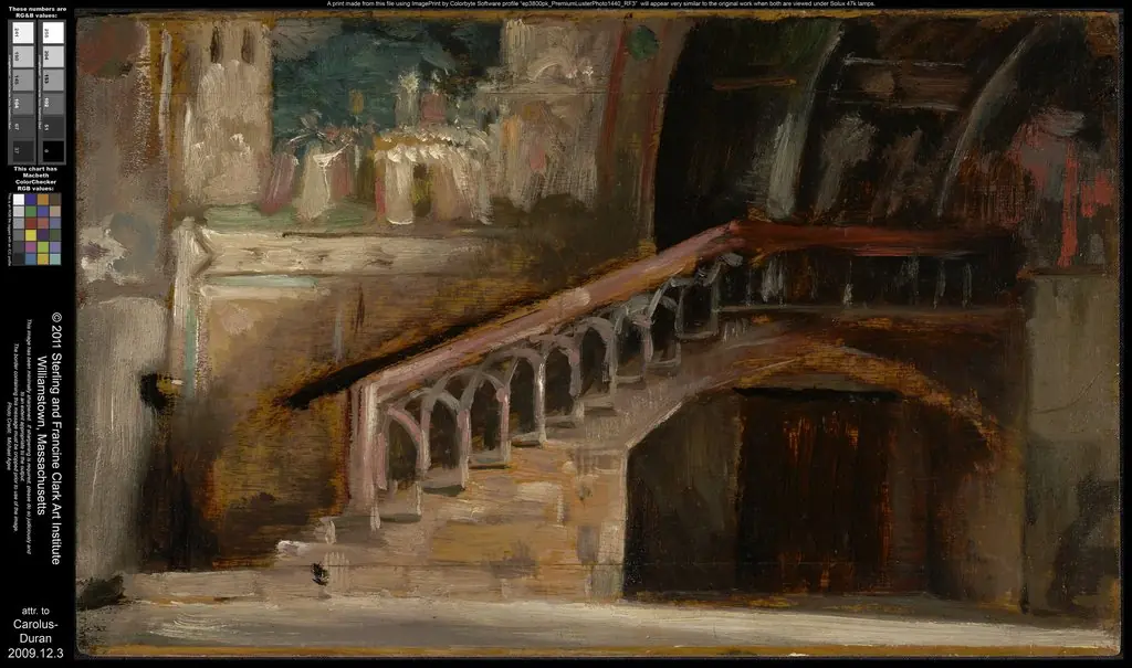 View in the Lower Church of San Francesco in Assisi, by Carolus-Duran