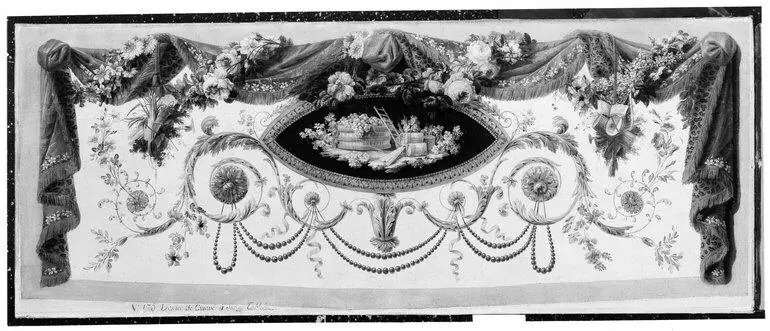 Cartoon for the Back of a Tapestry Settee