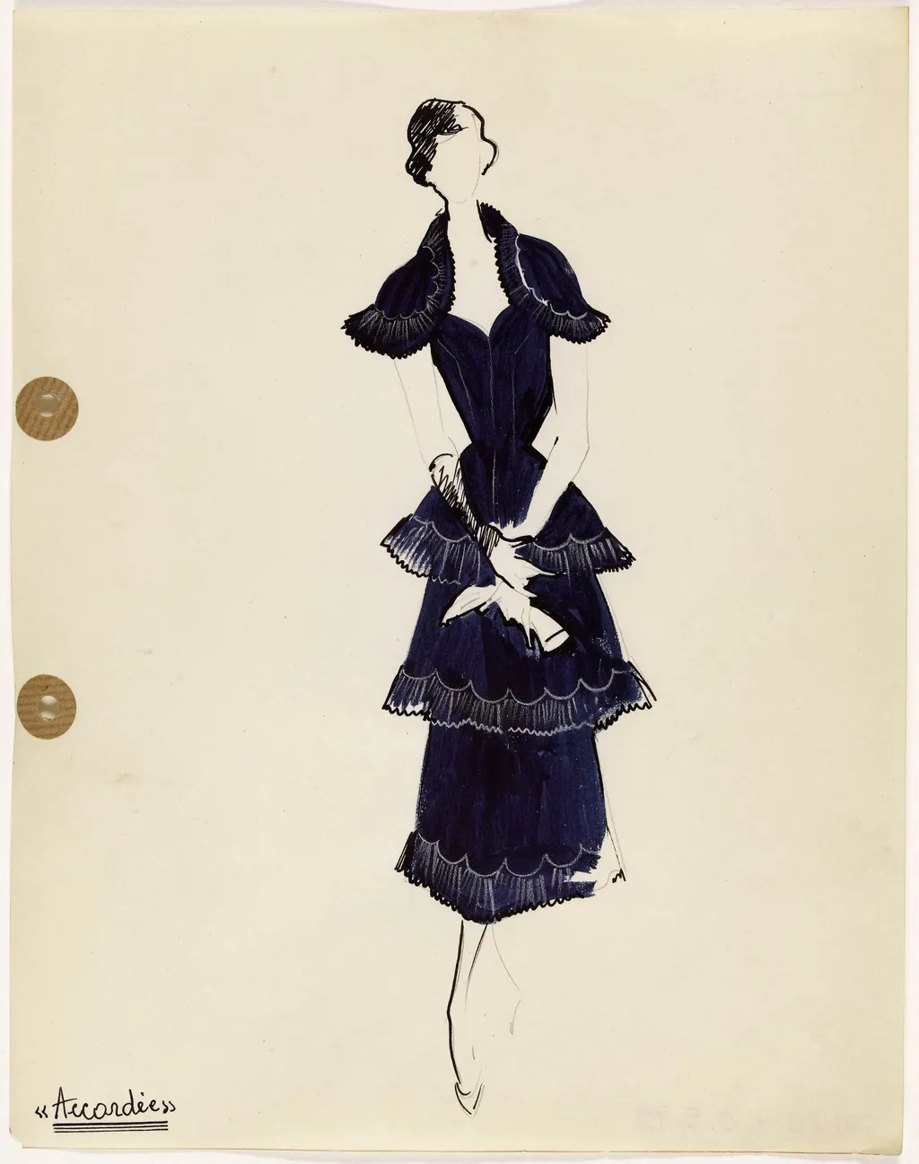 'Accordée', by Carven, 1949