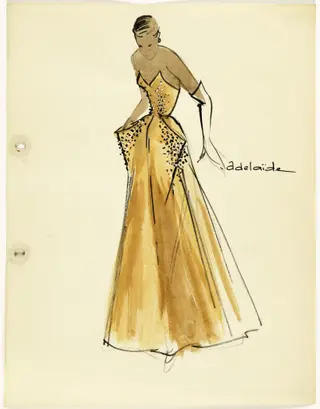 'Adelaide', by Carven, 1951