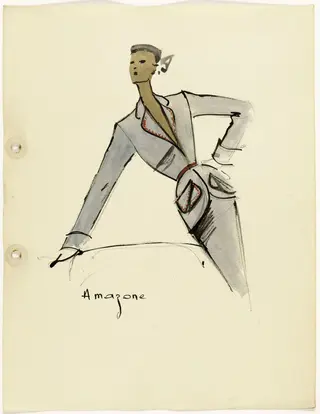 'Amazone', by Carven, 1951