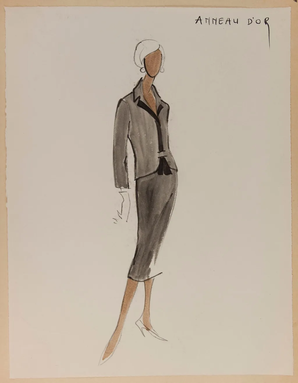 Anneau d'or, by Carven, 1956