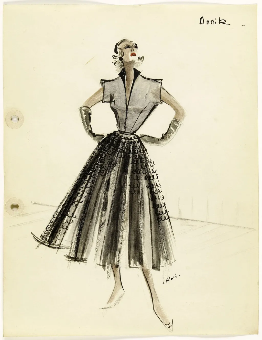 'Annick', by Carven, 1951