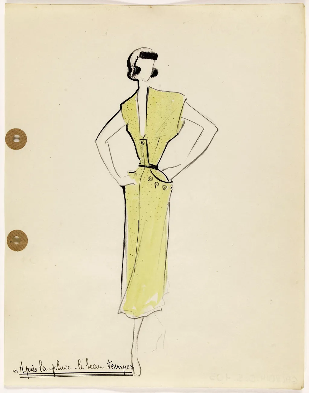 'Après la pluie le beau temps', by Carven, 1949