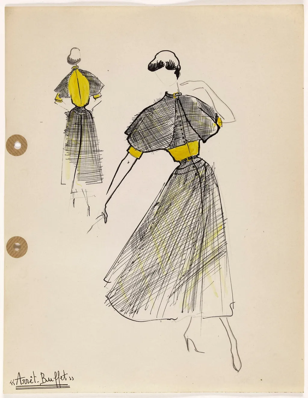 'Arrêt-Buffet', by Carven, 1949