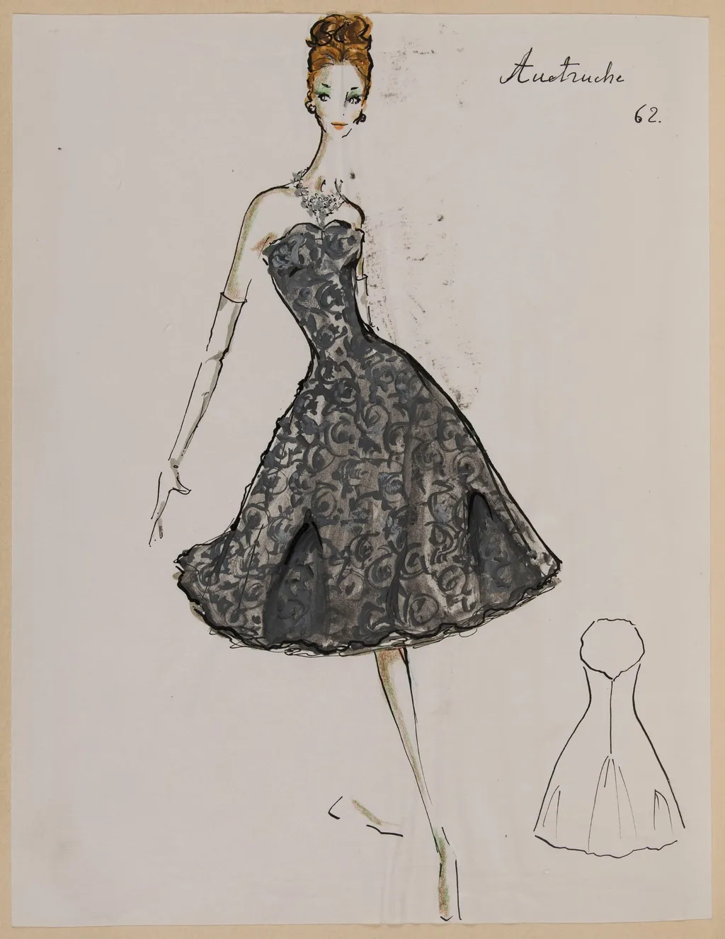 Autruche, by Carven, 1960