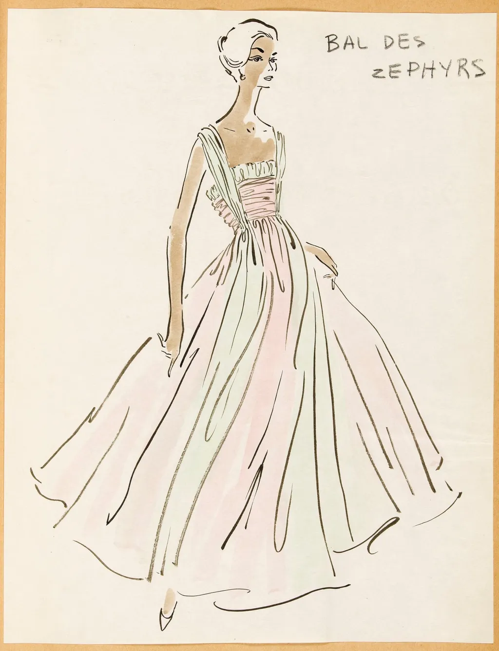 Bal des zéphyrs, by Carven, 1957