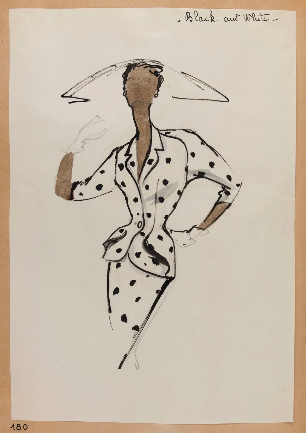 Black and white, by Carven, 1951