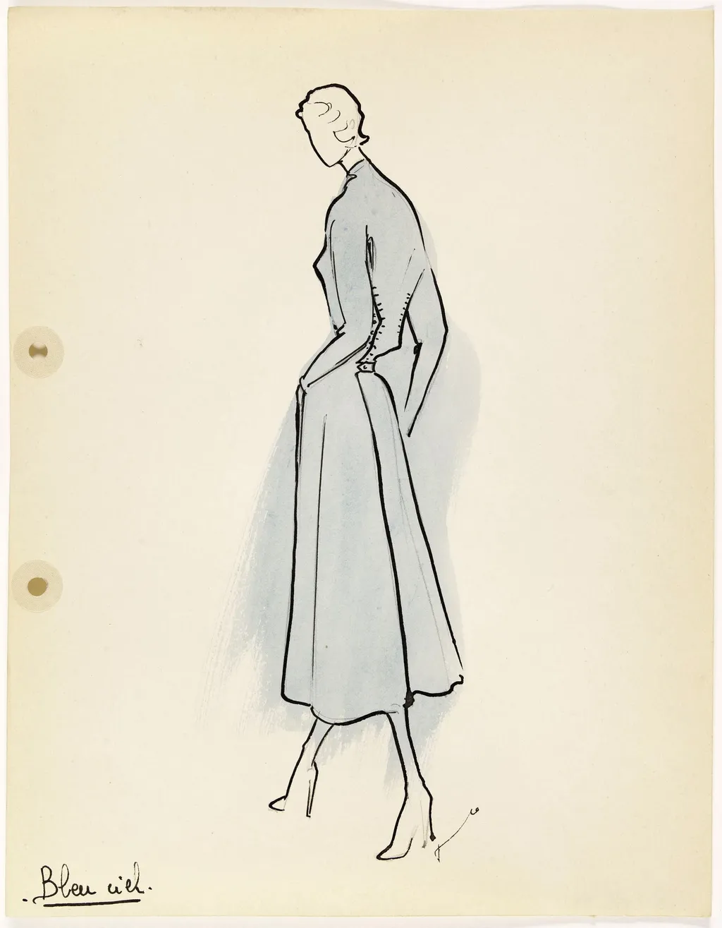 'Bleu ciel', by Carven, 1949