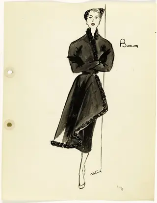 'Boa', by Carven, 1951