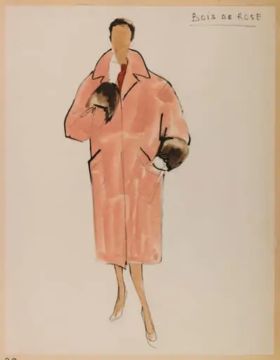 Bois de rose, by Carven, 1953