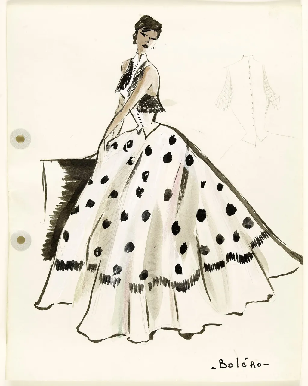 'Boléro', by Carven, 1951
