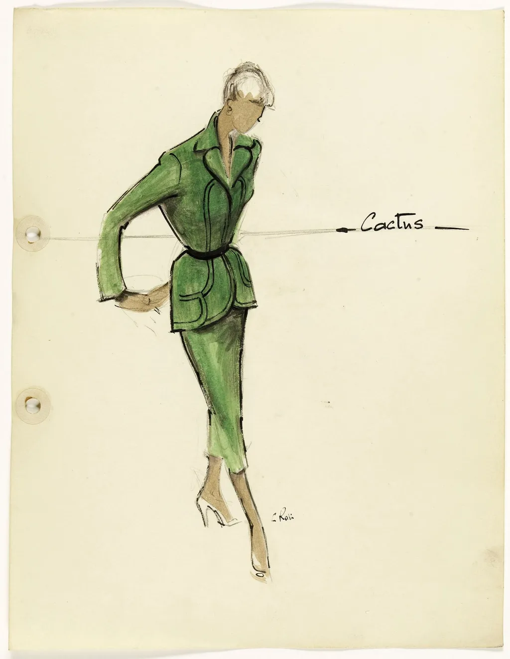 'Cactus', by Carven, 1951
