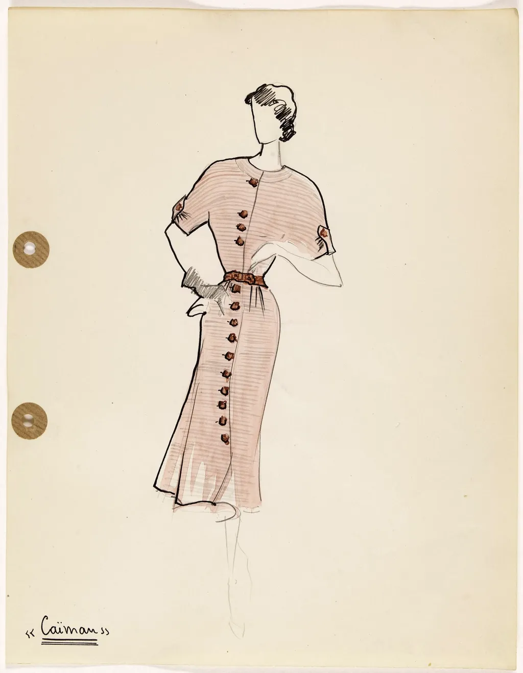 'Caïman', by Carven, 1949