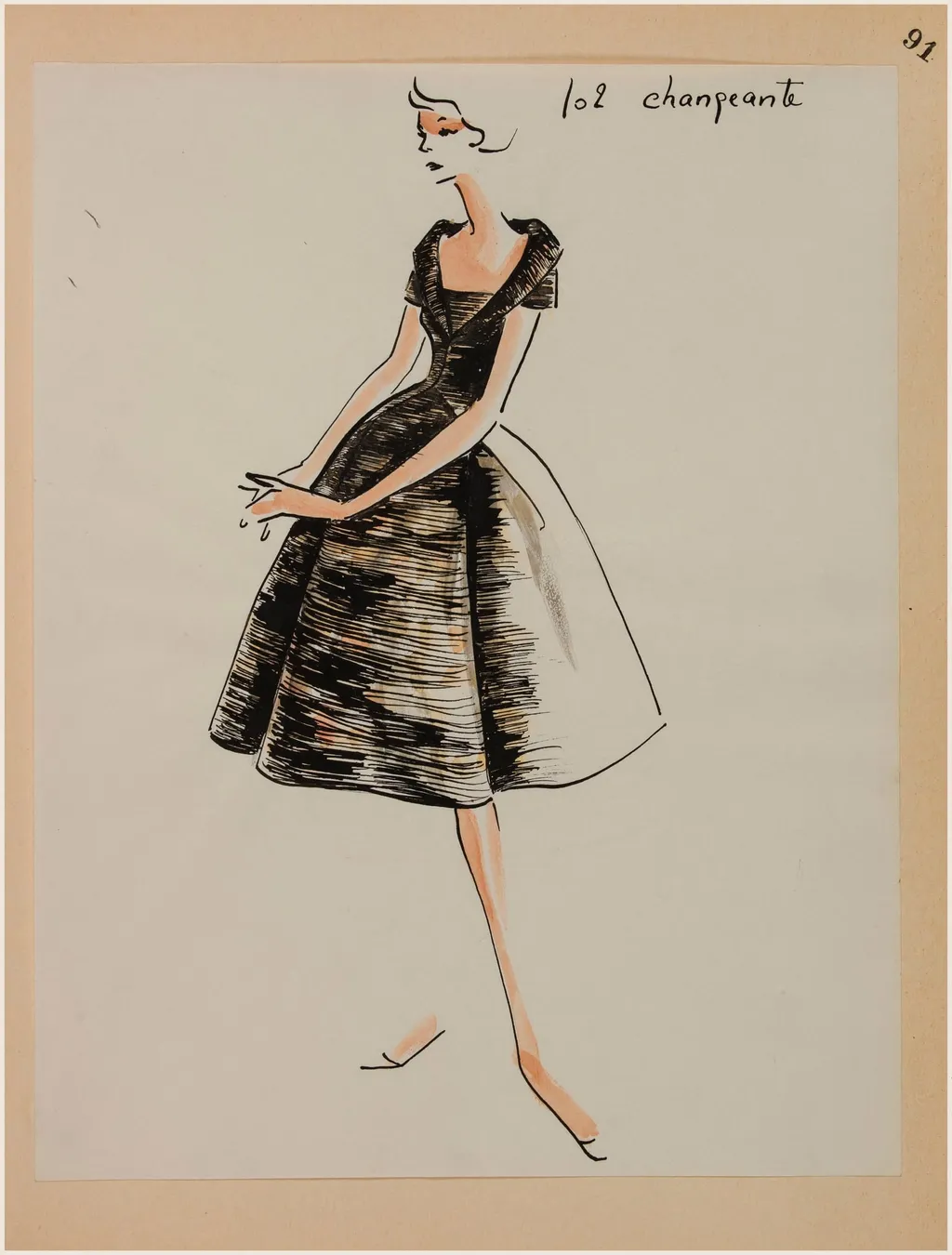Changeante, by Carven, 1958