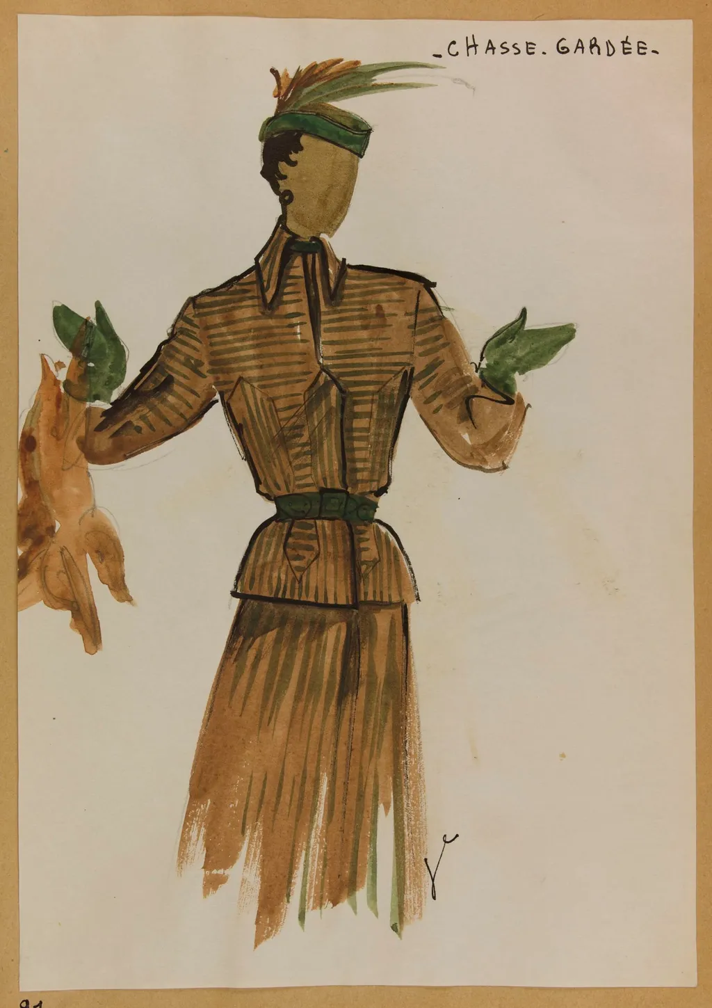 Chasse gardée, by Carven, 1952