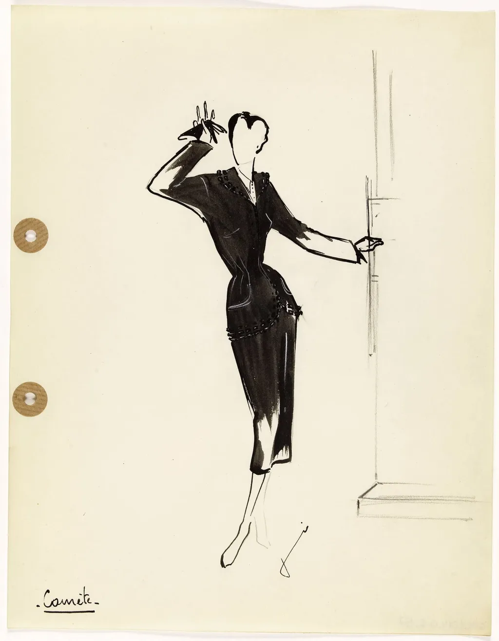 'Comète', by Carven, 1949