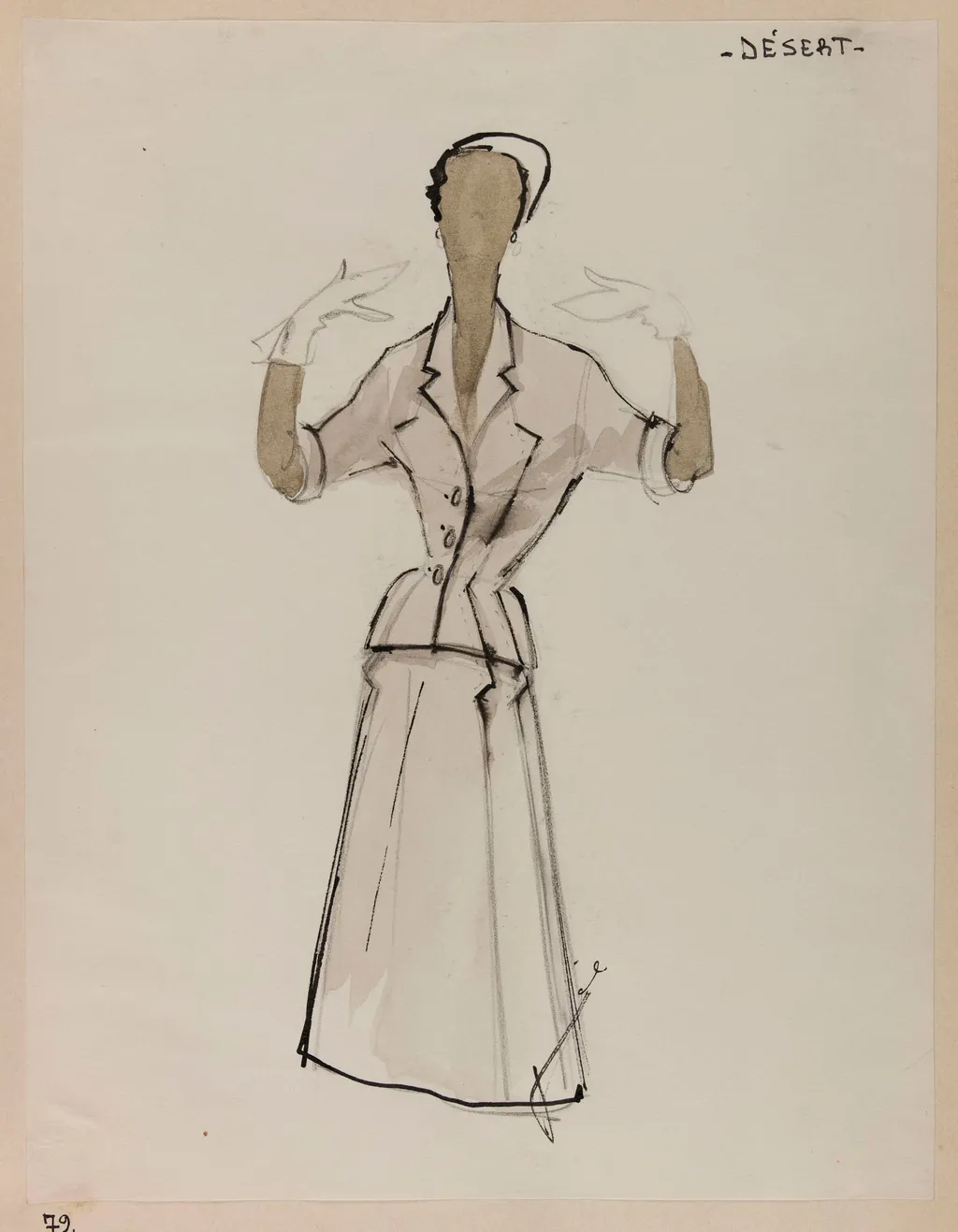 Désert, by Carven, 1952