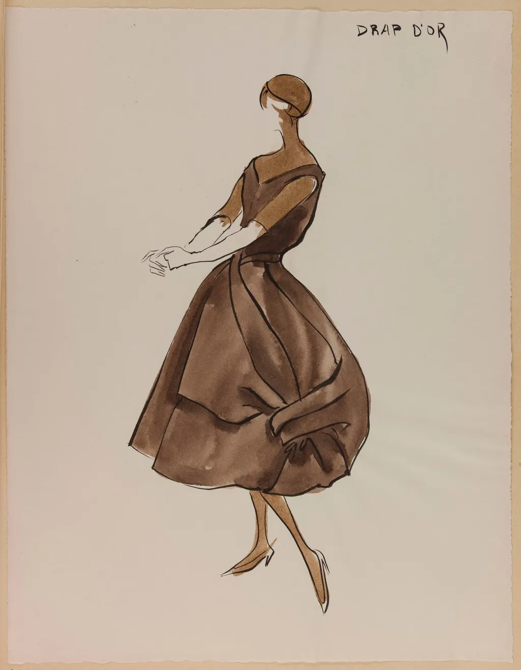 Drap d'or, by Carven, 1956