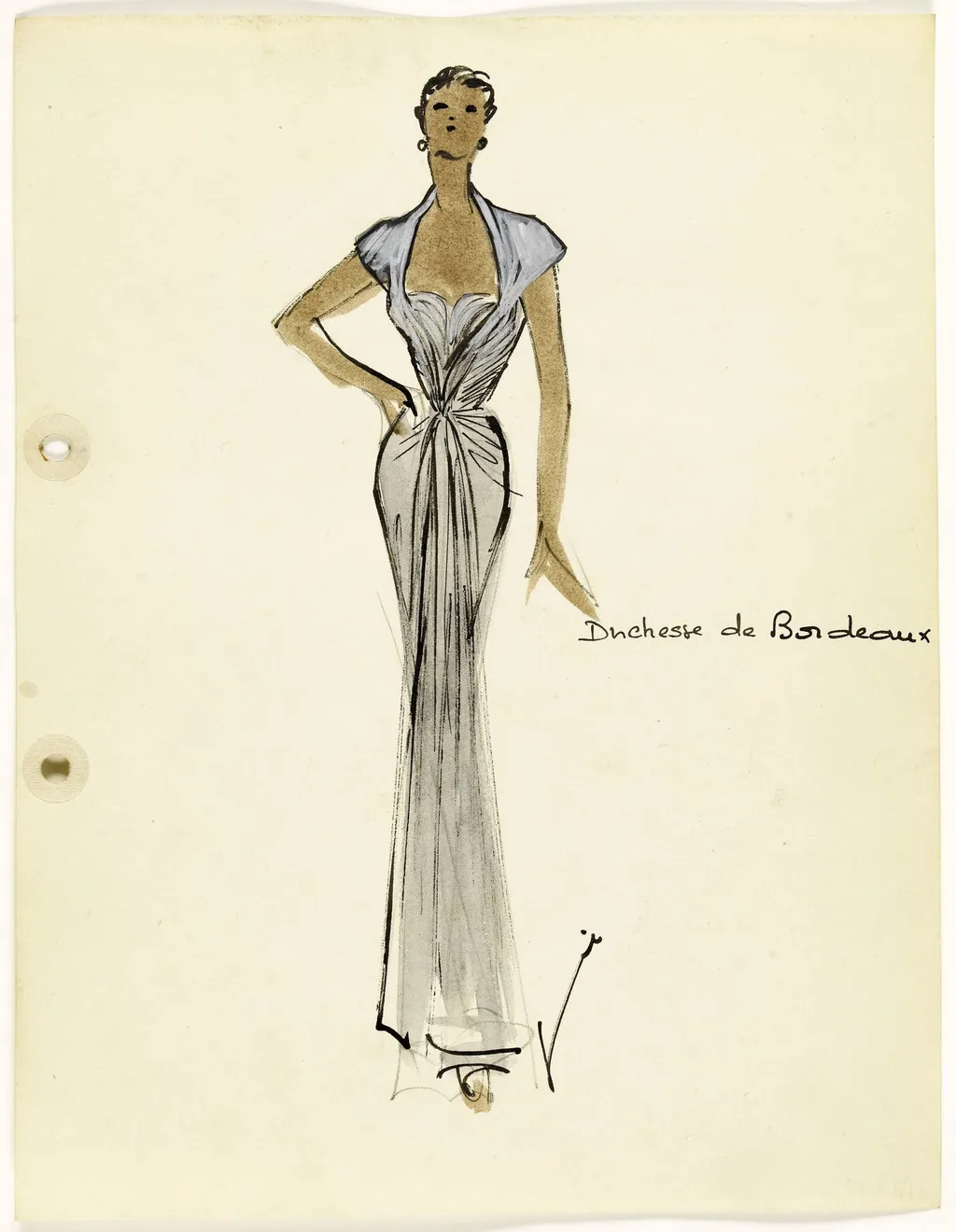 'Duchesse de Bordeaux', by Carven, 1951