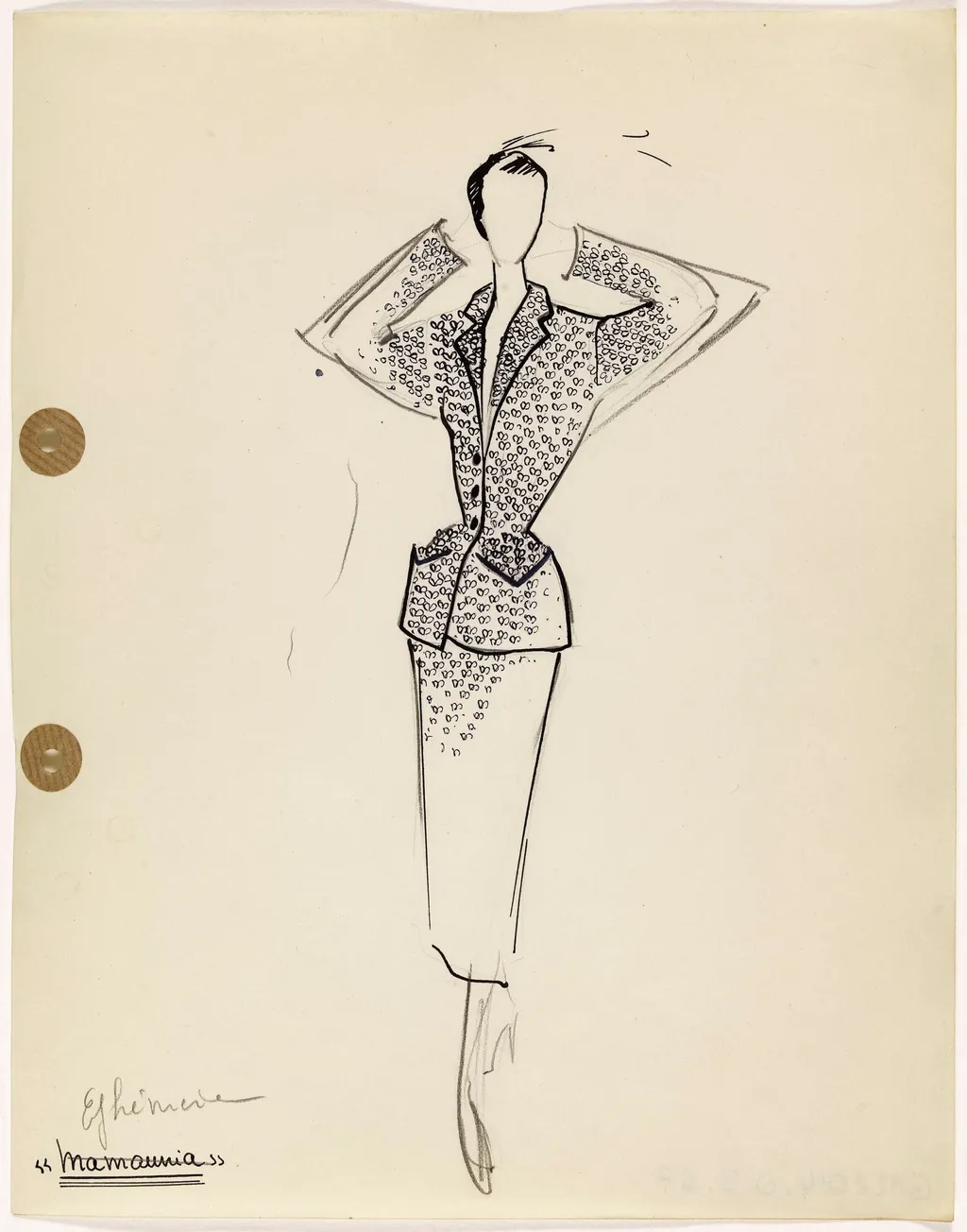 'Ephémère', by Carven, 1949