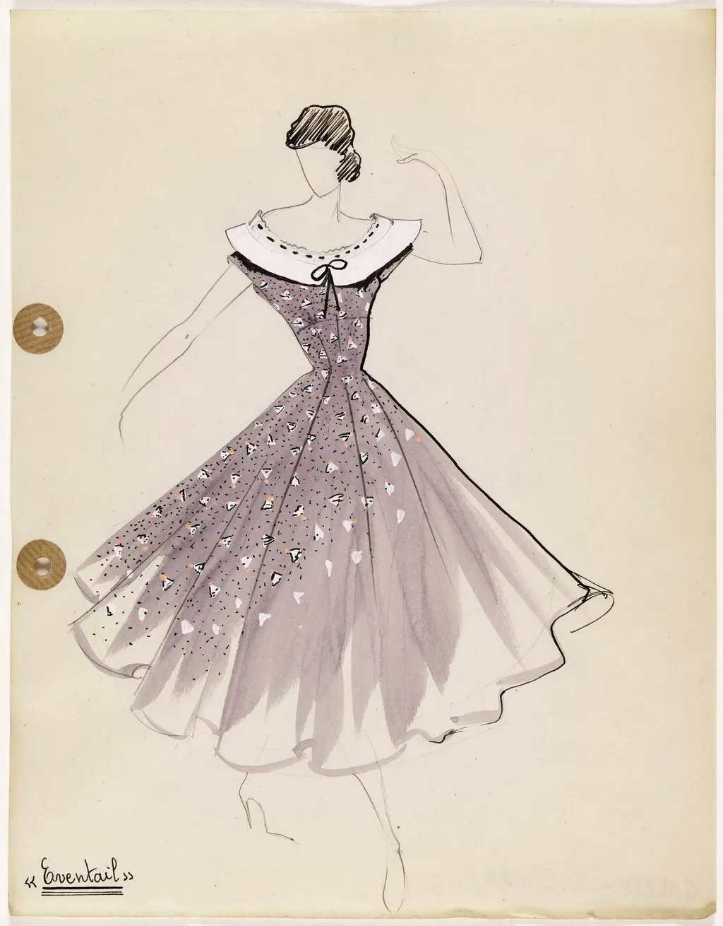 'Eventail', by Carven, 1949
