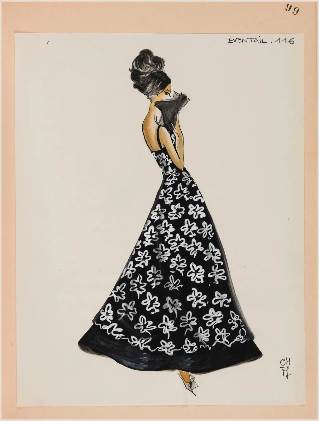 Eventail, by Carven, 1963