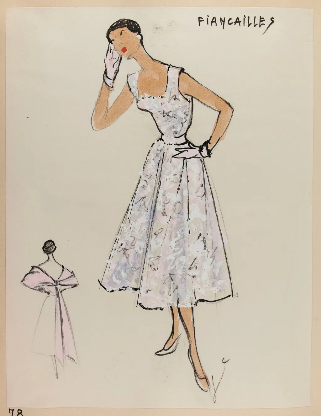 Fiançailles, by Carven, 1952