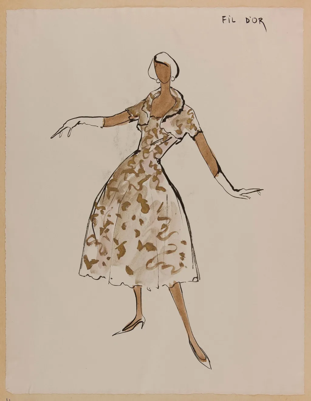 Fil d'or, by Carven, 1956