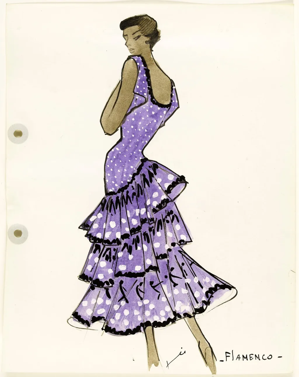 'Flamenco', by Carven, 1951