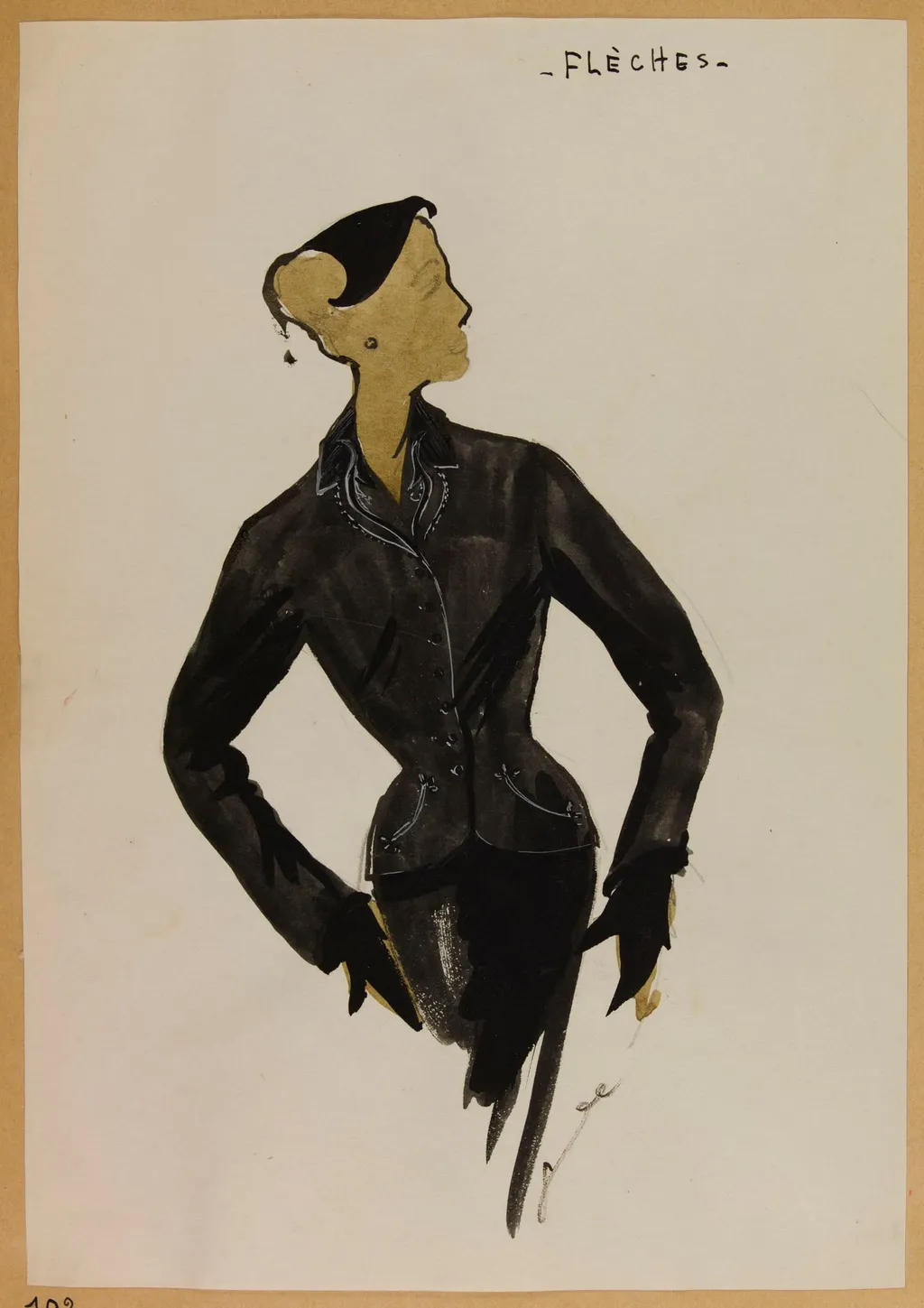 Flèches, by Carven, 1952