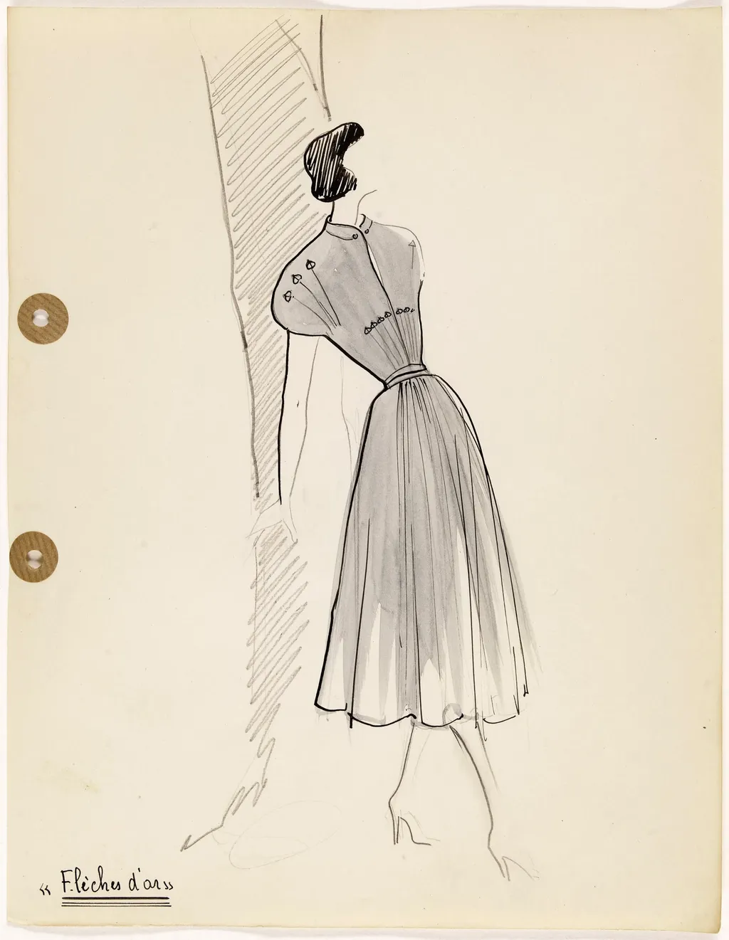 'Flèches d'or', by Carven, 1949