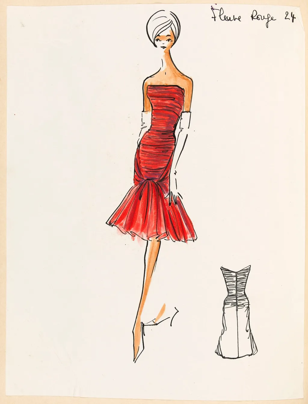 Fleuve rouge, by Carven, 1959