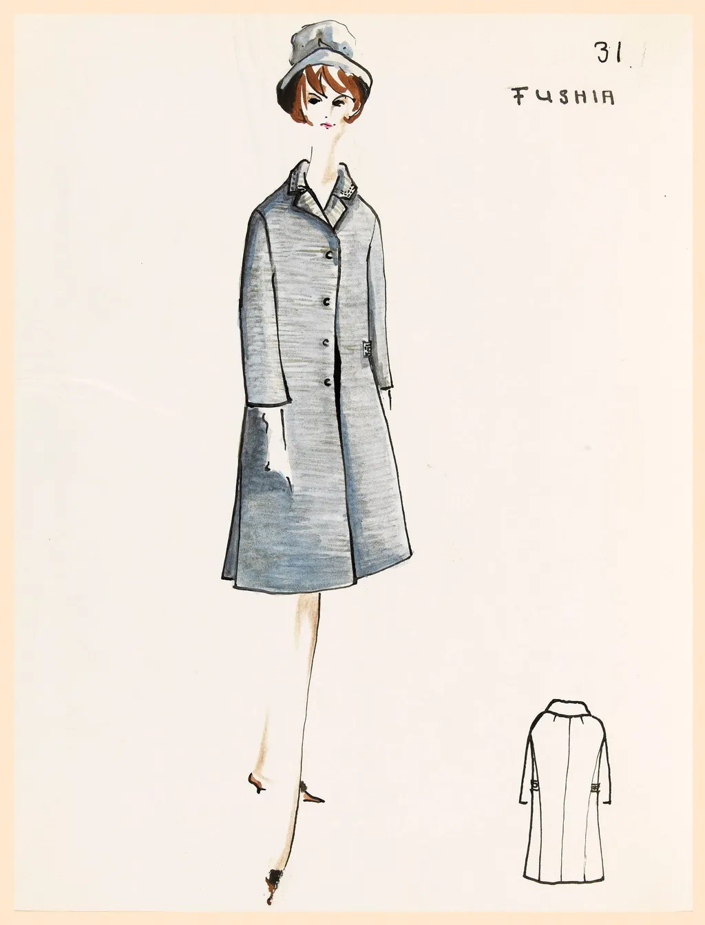 Fushia (sic), by Carven, 1967