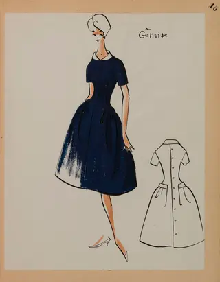 Gênoise, by Carven, 1958