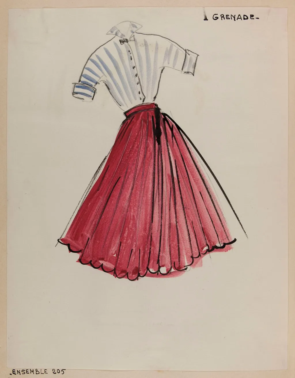Grenade, by Carven, 1952