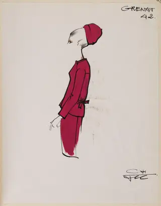 Grenat, by Carven, 1963