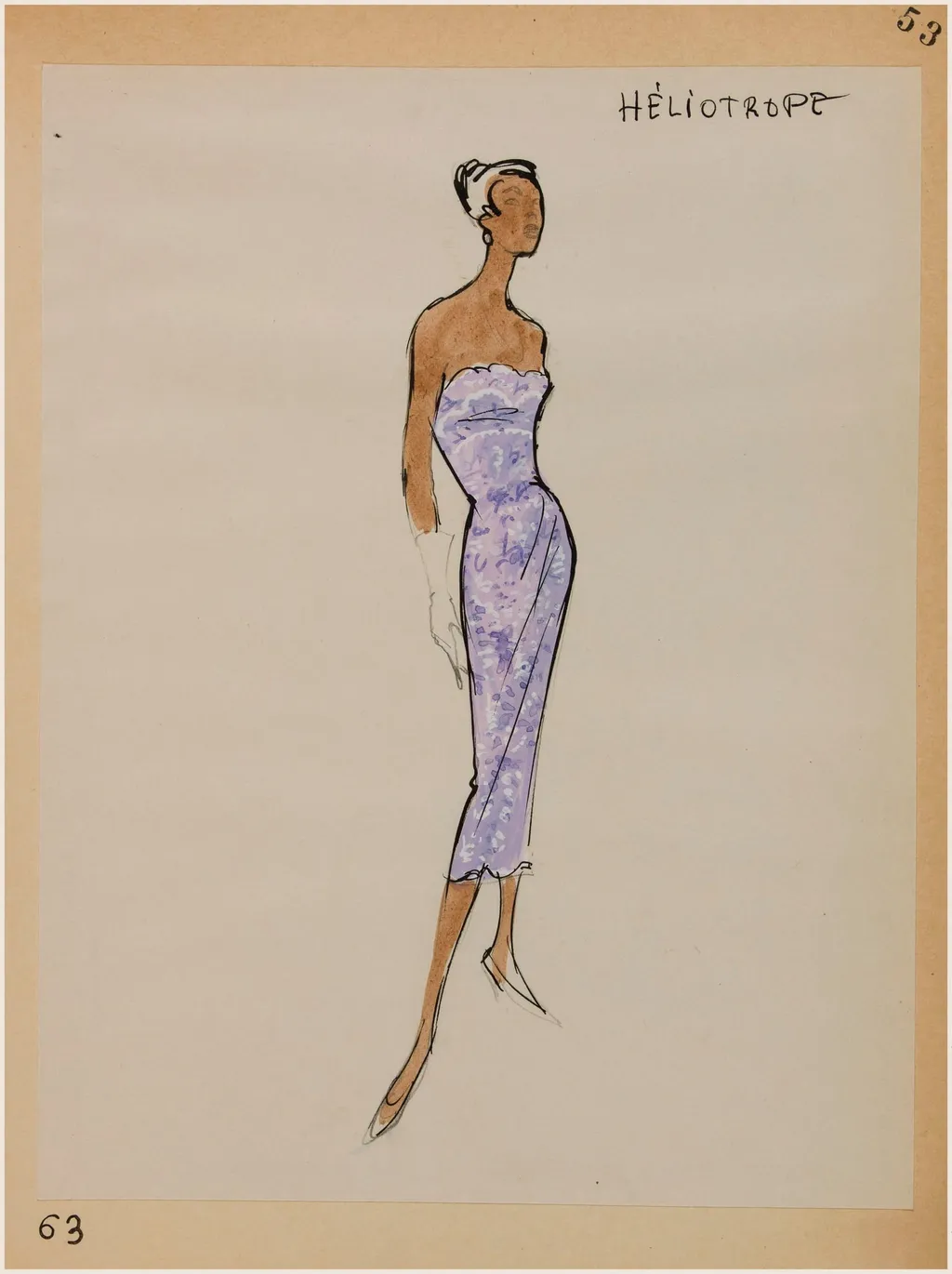 Héliotrope, by Carven, 1956