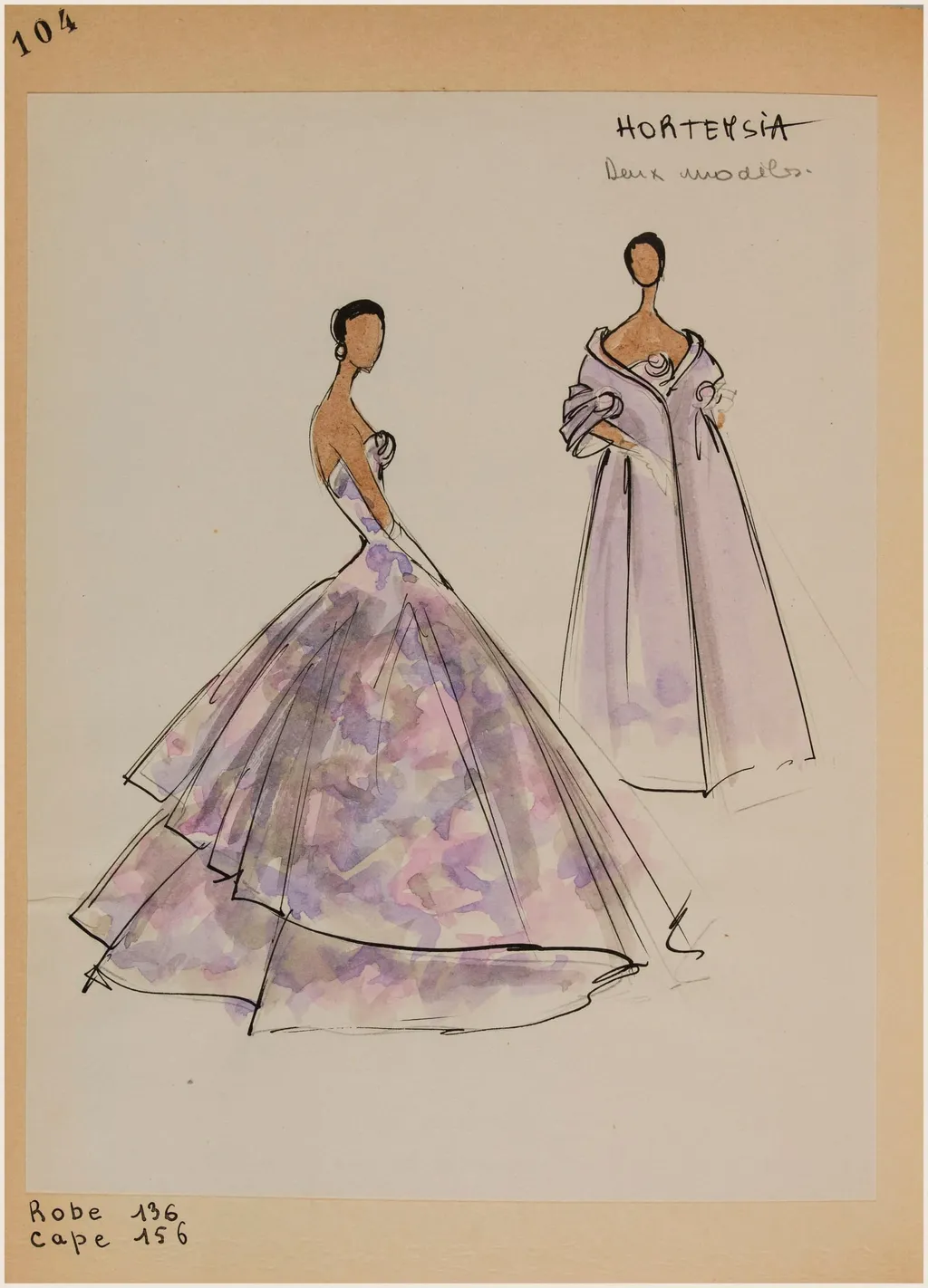 Hortensia, by Carven, 1956