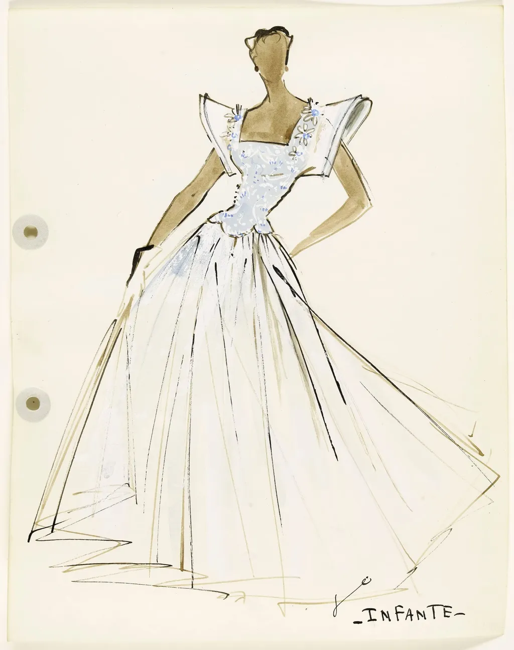 'Infante', by Carven, 1951