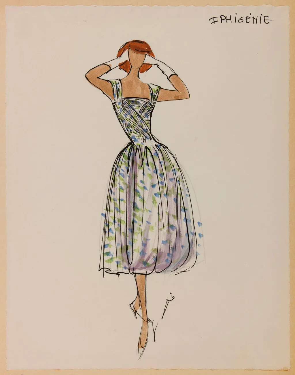 Iphigénie, by Carven, 1956