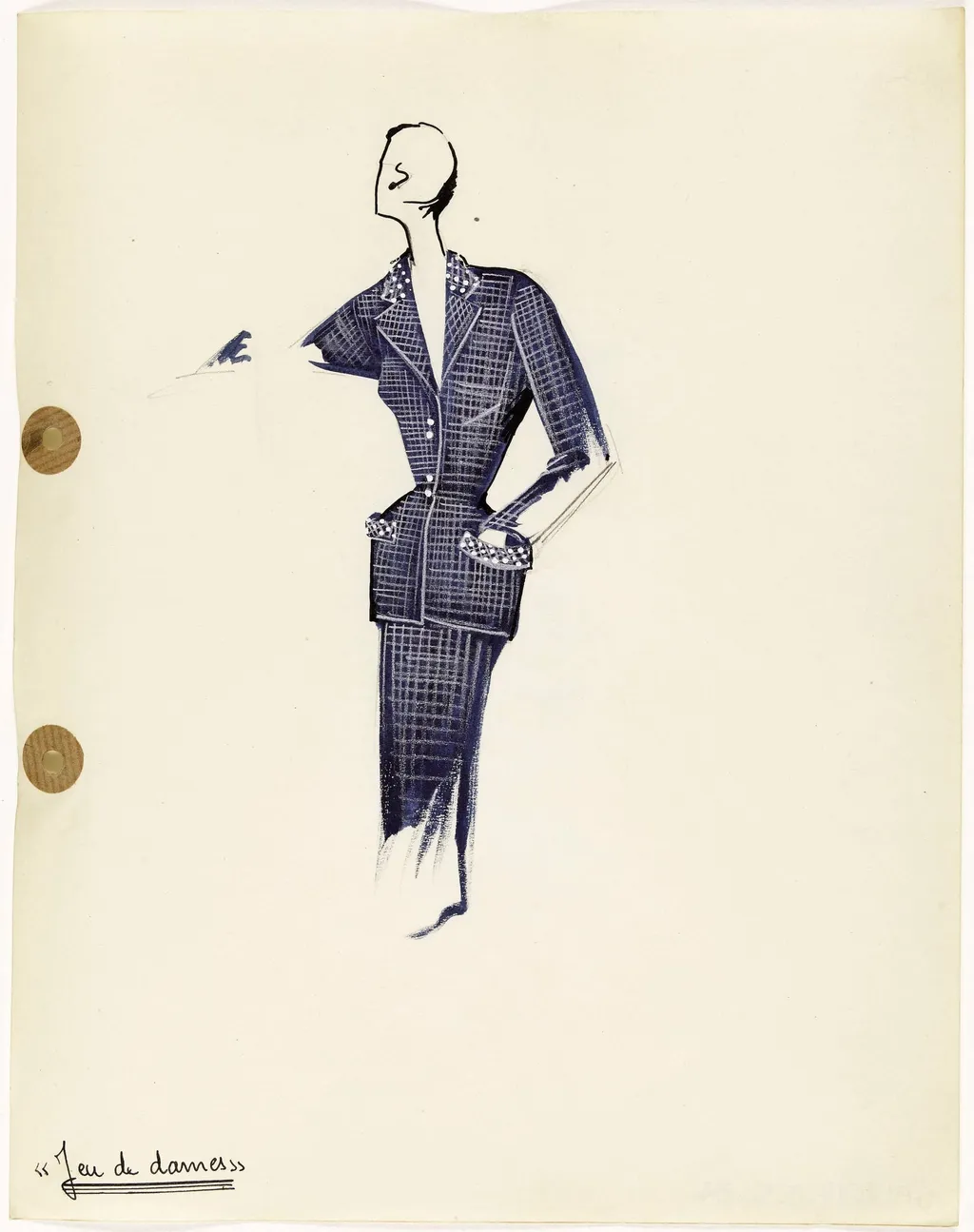 'Jeu de dames', by Carven, 1949