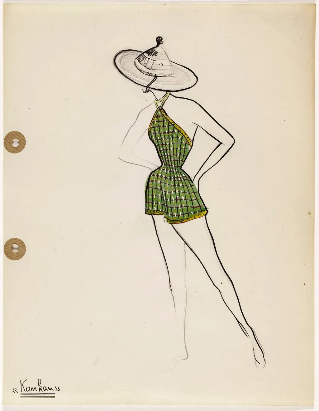 'Kankan', by Carven, 1949