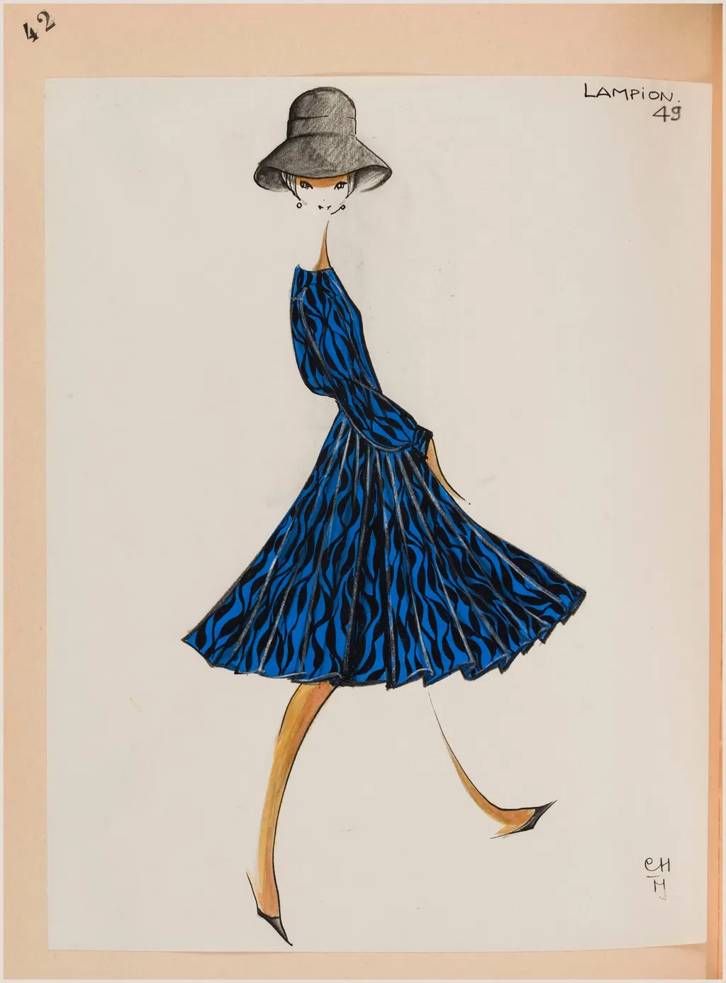 Lampion, by Carven, 1963